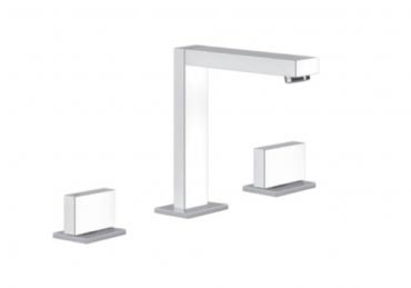 Rettangolo T Deck Mounted 3 Hole Basin Mixer Projection 144 Mm