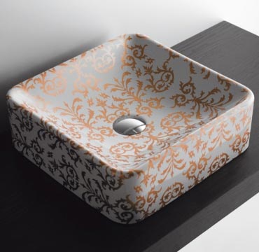 Flow Countertop Washbasin In Renaissance Design