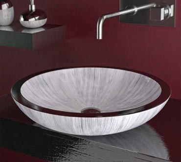 Round Alumix Countertop Washbasin �500 H.110