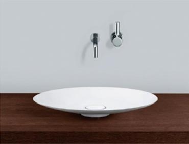 Dish Round Countertop Washbasin 540 Mm Without Tap Hole