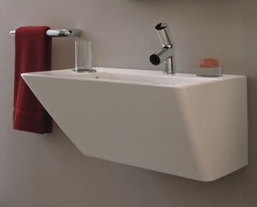 Alessi Dot Countertop Washbasin 590 X 490 Mm With One Tap Hole-lcc White