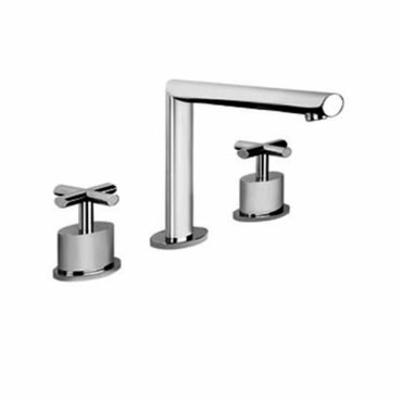Ovale T Deck Mounted 3 Hole Mixer With Puw