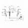 Teide Three Hole Basin Mixer With Crystal Handle  Lever