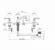 Teide Three Hole Basin Mixer With Automatic  Popup Waste